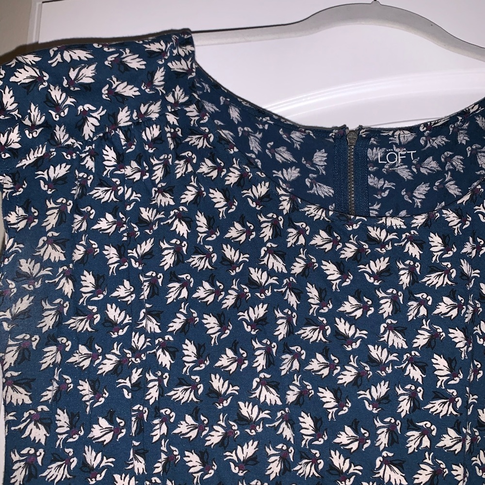 Blue flower blouse from The Loft!